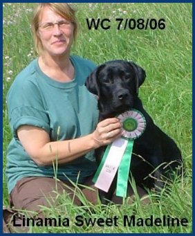 Maddie with her WC ribbon